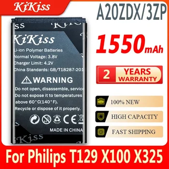 KiKiss 1550mAh A20ZDX/3ZP Baterija PHILIPS Xenium X325 X100 T129 Įkrovimo Išmanųjį telefoną, Baterijos
