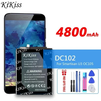 KiKiss Baterija DC102 4800mAh Už Smartisan U3 OC105 Pakeitimo Bateria