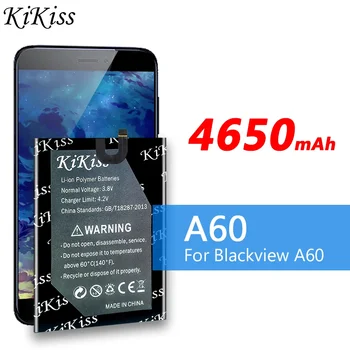 KiKiss Didelės Talpos 4650mAh Baterija Blackview A60 60 Smart Mobilųjį Telefoną Li-ion Baterija + Nemokamas Įrankiai