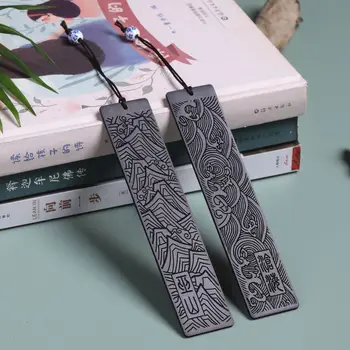 Kinų stiliaus mediniai žymą raudonmedžio skulptūra lazerio užrašu bendrovė baigimo dovana ebony mokytojas, dovana, knygos, aksesuarai