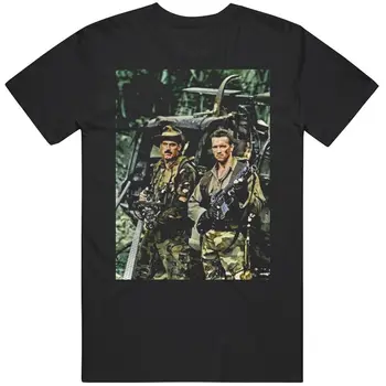 Klasikinis 80s Veiksmo Filmas Predator Arnoldas Jesse Kūno Filmo Gerbėjas v2 T Shirt