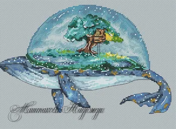 Kryželiu Rinkinys Skaičiuojami Kryžminio Susiuvimo Rinkiniai, dekoracijos ant Nugaros Banginių, nuostabus Kryželiu Dažymo Rinkinys