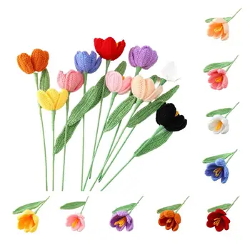 Kūrybingi Mokytojai, Tėvai, Draugai, Meilužio 3D Gėlių Žymą Tulip Gėlių Žymos Puokščių Priedai Asmeninį Dovanos