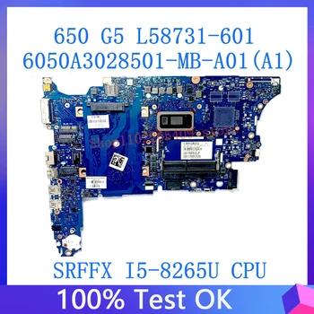 L58731-601 L58731-501 L58731-001 HP Probook 650 G5 Mainboard Su SRFFX I5-8265U CPU 100% Testuotas OK 6050A3028501-MB-A01(A1)