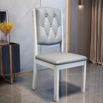 Madinga Minkštų Valgomojo Kėdės Gyvenimo Art Deco Dizaineris Šiaurės Valgomojo Kėdės, Ergonomiškas Odos Sillas Comedor Namų Baldai