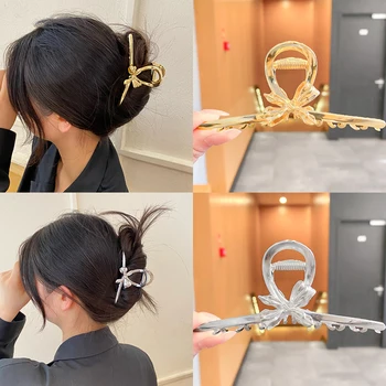 Mados Moterų Geometrinis Metalo Plaukų Letena Derliaus Plaukų Clips Korėjos Plaukų Patraukti Staigius Barrettes Galvos Apdangalai Girl Plaukų Aksesuarai