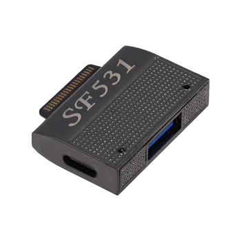 Magnetinio su USB3.1 Tipas-A & 15V Tipas-C USB-C Duomenų Įkrovimo Adapteris SF531 Paviršiaus Pro9 Pro8 Pro7 Pro6 Pro X Go Knyga