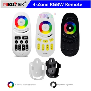 MiBoxer 2.4 GHz, 4-Zone Touch RF RGBW Nuotolinio valdymo pultelis Dimeris Mi-Šviesos 2.4 G serijos produktai( LED Šviesos Lempos) +Nuotolinio Turėtojas