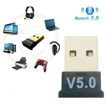 Mini Bevielis USB Bluetooth 5.0 Adapteris Siųstuvas, Muzikos Imtuvas MINI V5.0 Dongle Audio Adapteris, skirtas Kompiuteris PC Laptop Tablet
