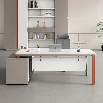 Minimalistinio Modernaus Biuro Stalas, Idėjų Projektavimo Saugojimo Executive Studio Set Prabangus Stalas Stalai Didelių Muebles De Oficina Baldai