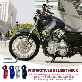 Motociklo Reguliuojamas Aliuminio Lydinio Šalmas Kablio Laikiklis Paramos Pakaba Reguliuojamas Laikiklis Dirt Bike Elektrinis Motoroleris Priedų