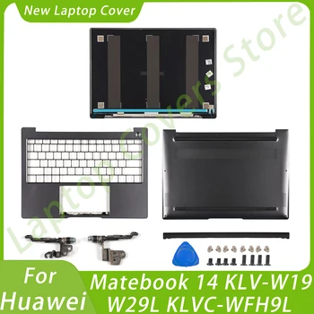 Naujas Nešiojamas, Dalys Huawei Matebook 14 KLV-W19 W29L KLVC-WFH9L LCD Back Cover Bezel Palmrest Apačioje Vyrių Pakeisti Juoda