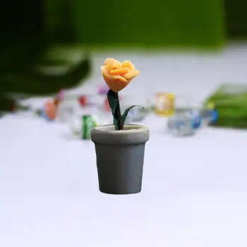 Ne Aštrus Kvapas Imituojamas Mini Augalai Apsimesti Žaisti Lengvas Lėlės Namas Gėlių Miniatiūrinės Lėlės Namas Žaislai
