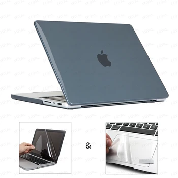 Nešiojamas Atveju, MacBook Pro, 14 M3 2023 Modelis A2918 A2992 Plastiko Sunku Atveju & Touch Filmas & Screen Protector for Pro 14.2 M2 M1