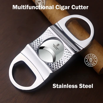 Nešiojamų Cigarų Cigarų Pjovimo Peilis Multi-funkcinis Nurodė, Torpedų Specialią Skylę Aštrus Nerūdijančio Plieno Kubos Cigarų Pjovimo Replės