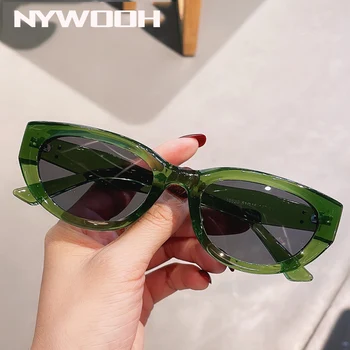 NYWOOH 2023 Naujo Derliaus Prekės ženklo Dizainas Ponios Cat Eye Akiniai nuo saulės Moterims, Rėmas Prabanga Saulės Akiniai Moterų UV400
