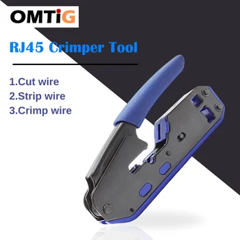 OMTIG RJ45 Crimper priemonių Rinkinio Cat6a Cat6 Cat5, Ethernet Užspaudimo Įrankis RJ45/RJ11 8P 6P Crimp Tool ir Kelis Derinys