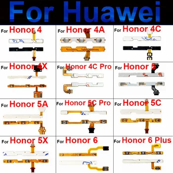 ON OFF Galios Apimtis Flex Kabelis Huawei Honor 4 4A 4C Pro 4X 5, 5A, 5C Pro 5X 6Plus Jungiklis Šoninis Mygtukas Flex Juostelės Kabelis Dalys