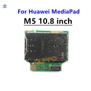 Originalus Naujas SIM Kortelių Skaitytuvas Turėtojas Plokštelės Įpjovos Flex Kabelis Huawei MediaPad M5 10.8 Colių atsarginės Dalys