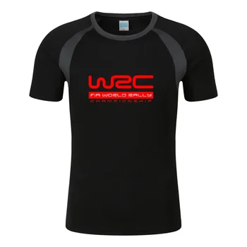 Pasaulio Ralio Čempionato WRC Mados vyriški Marškinėliai, Vasaros marškinėliai Medvilnės Mens Trumpas Raglan Rankovės, O Kaklo Viršūnes Streetwear