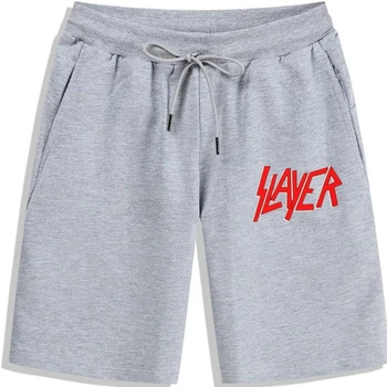 Pavadinimas: Slayer Klasikinis Logotipas Šortai S M L XL XXL Metalo Grupė vyriški šortai Oficialusis Naujas