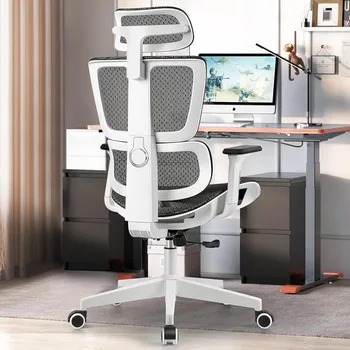Primy Žaidimų Kėdė, Ergonomiška Biuro Kėdė, Aukštas Atgal Kvėpuojantis Akių Stalas Kėdė (Baltas)