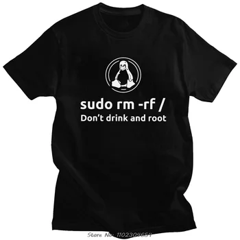 Programuotojas, Programavimo, Kodavimo Programuotojas Vyrų Marškinėliai Linux Root Sudo Įdomus Tee Marškinėliai Trumpomis Rankovėmis T-Shirt 100% Medvilnė Tee Dovana Drabužiai