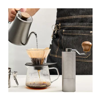 Rankinis Kavos Malūnėlis Ranka Reguliuojamas Plieno Core Burr Virtuvės Nešiojamieji Rankiniai Espresso Kavos Frezavimo Įrankis