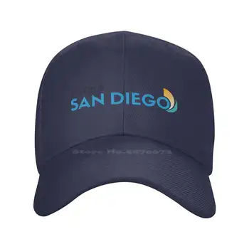 San Diego Aukščiausios Kokybės Logotipas Džinsinio audinio dangtelis Beisbolo kepurė Megzta kepurė