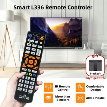 Smart L336 Remote Controler IR Mokymosi Valdytojas TV/VCR/SAT/CBL/G-T/DVD/VCD/ /HI-FI Priedai Su Sužinokite, Funkcija
