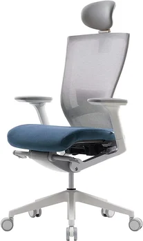 T50 Ergonomiška Biuro Kėdė : Aukštos kokybės Namų Biuro Kėdės su Reguliuojama Juosmens atrama galvai turi 3D Porankiai, Sėdynės Gylis