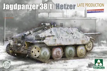 TAKOM 2172X 1/35 Jagdpanzer 38(t) Hetzer Vėlai Gamybos, Be vidinių Limited Edition