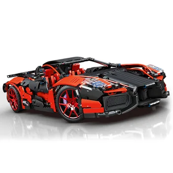 Techniniai Sukurti Bloką, 1:10 Mastelis Bugattis La Voiture Noire 2.4 ghz Nuotolinio Valdymo Transporto priemonių Plytų Superautomobilį Žaislas Rc Super Sport Car