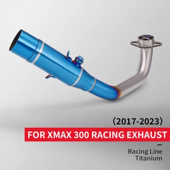 Tinka XMAX300 motociklo išmetimo vamzdžio pakeitimą titano lydinio integruotos priekinės dalies 17-23