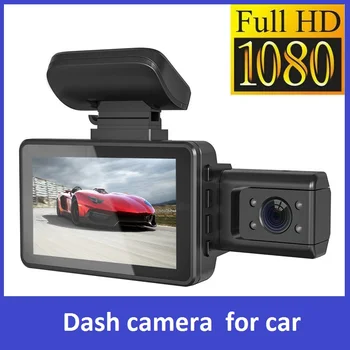 TomoStrong 1080P HD Car DVR Brūkšnys Kamera Priekyje&Galiniai Dual Camera 170° Plataus Kampo Loop Įrašymo G-Jutiklis Naktinis Matymas Vaizdo įrašymas