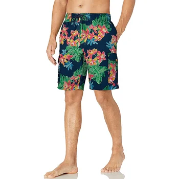 Tropikų Palmių Lapų, Gėlių Grafinis Šortai, Kelnės 3D Atspausdintas Hip-Hop y2k Valdybos Šortai Vasarą Havajuose maudymosi kostiumėlį, Kietas Naršyti Plaukti Lagaminai