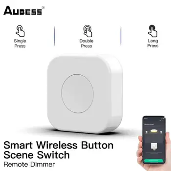 Tuya Zigbee Mygtuką Smart Switch Scena Įjunkite Belaidžio tinklo Jungiklis Su Baterija, 