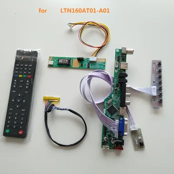 TV LCD LED RF VGA, AV, USB LED Valdiklio tvarkyklę Valdybos rinkinio ekrane Už LTN160AT01-A01 16.0