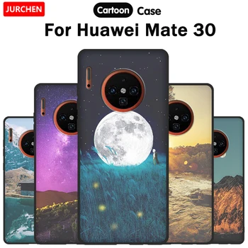 URCHEN Telefoną Atveju Huawei Mate 30 Padengti Atveju Originalus Animacinių filmų Minkšto Silikono Mielas Tpu Galinio Dangtelio Huawei Mate 30 2019 Atveju