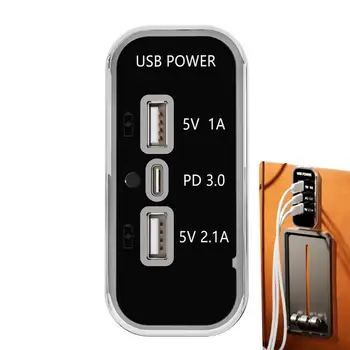 USB Automobilinis Telefonų Įkroviklis Multi-Funkcija Konversijos Kištukas Automobilių Stabilios Įtampos Auto Įkroviklis Adapteris, Skirtas Autobusų, Automobilių, Laivų RVs
