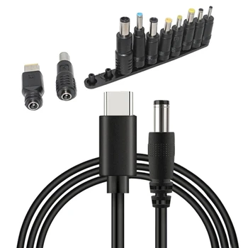 USB C Elektros Linija UsbC TypeC toDC18.5-20V Converter DC5.5x2.5mm 3.5x1.35