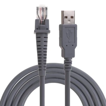 USB Jungiamasis Laidas, Ilgas Ilgis Pakeitimo Duomenų Kabelis 2m/7FT Tinka GD4130 QD2100 GBT4100 Skeneriai Patvarus