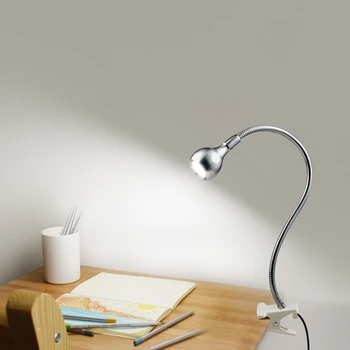 USB Power Lemputė, Skaitymo Knyga Žibintas Su Laikikliu Įrašą Lankstus Stalo Lempa Studijų Skaitymo Lempos, staliukas, Miegamojo Dekoro Nightlamp