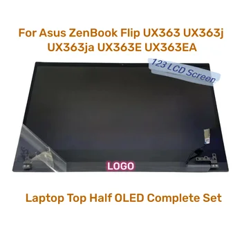 Už Asus ZenBook Apversti UX363 UX363j UX363ja UX363E UX363EA skystųjų KRISTALŲ Jutiklinis Ekranas Asamblėjos Nešiojamas Viršutinėje OLED Užpildyti