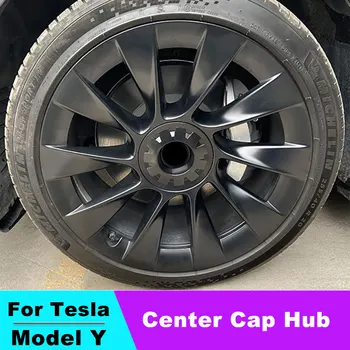 Už Tesla Model Y 2020-2023 hub center cap Automobilio Pakeitimo Varantys 20 Colių Automobilių Hubcap Padengti Priedai 4PCS