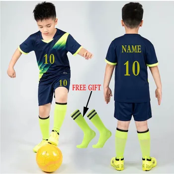 Vaikų Futbolo Džersis Tracksuit Vaikų Futbolo Sporto Uniformas Mergaitės Berniukai Žaisti Kamuolys Sportinės aprangos Komplektai Vest Vaikų Futbolo Pavyzdžiu