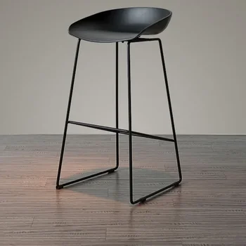 Valgomasis Dizaineris Baro Kėdės Minimalistinio Aukštis Europos Priėmimo Baro Kėdės Kirpykla Plastiko Sillas Para Comedor Kambario Baldai