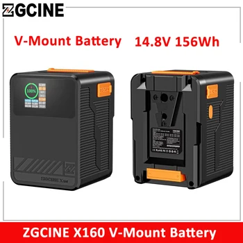 ZGCINE X160 V-Mount Baterija 10500mAh,156Wh/14.8 V-Lock Ličio Baterija Pagalbinės Baterijos Energijos Banko DSLR Fotoaparatas