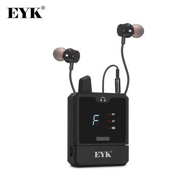 Įkrovimo Bodypack Imtuvas EYK IEM61 Profesionalių UHF Belaidės Stebėjimo Sistemą, su In-Ear Ausinės