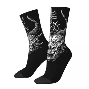 Šėtono Demonas Dizaino Tema Kojinės Merch Moterų Kvėpuojantis Įgulos Kojinės